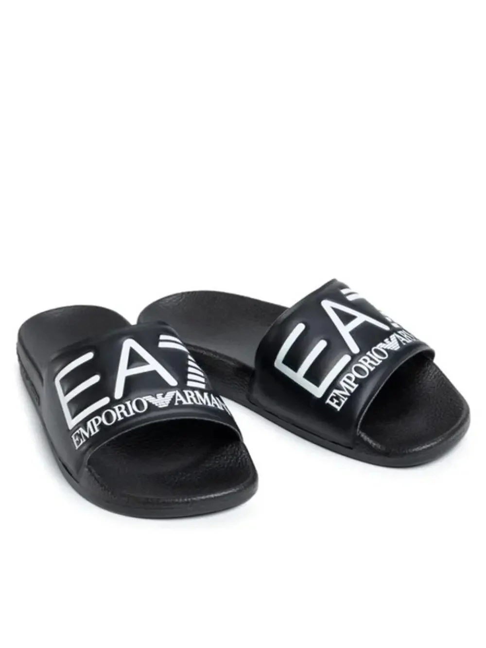 NEW EA7 Emporio Armani Mens Slide Sandals Black XCP001 XCC22 Size 11 / 44